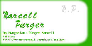 marcell purger business card